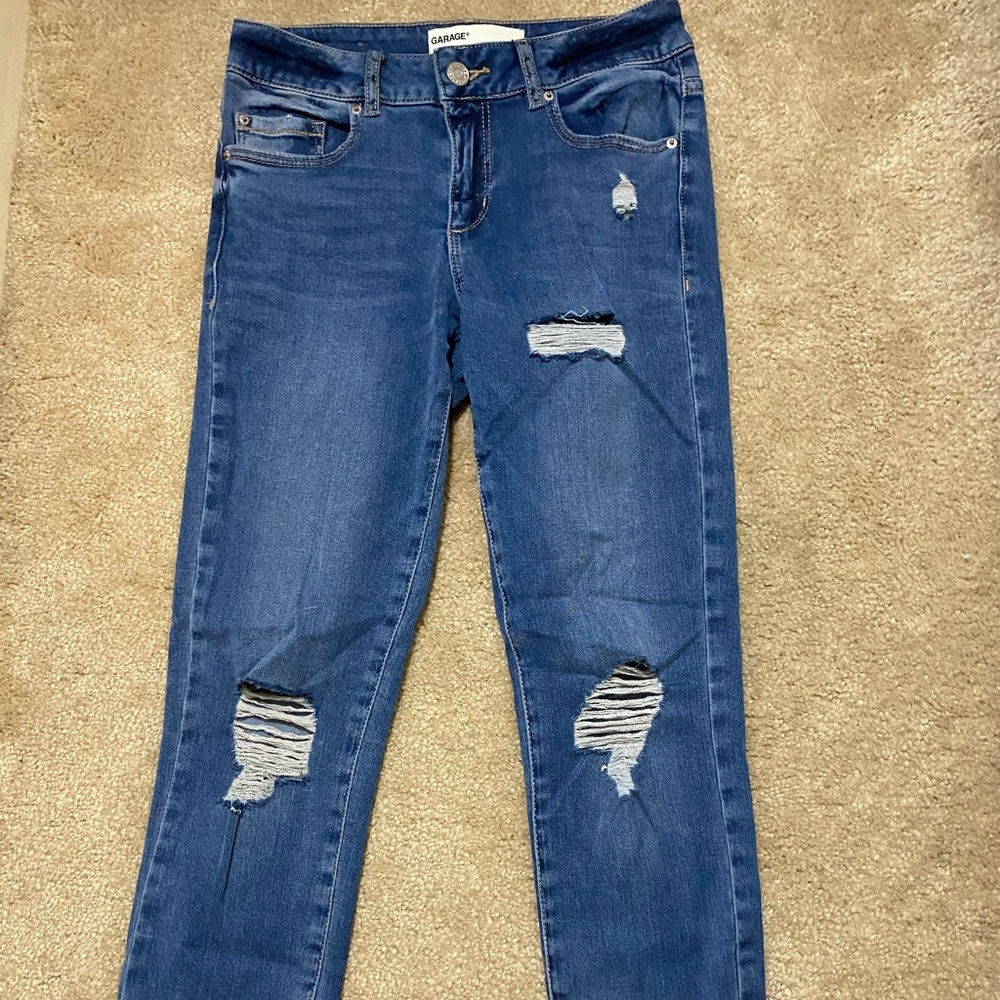 Garage mid rise skinny jeans